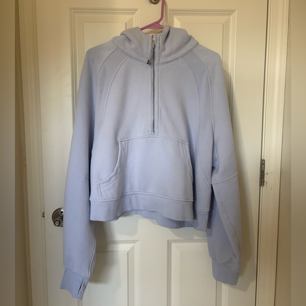 Lululemon Scuba Oversized Half-Zip Hoodie Pastel Blue XL/XXL